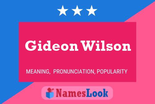 Gideon Wilson 名字海报