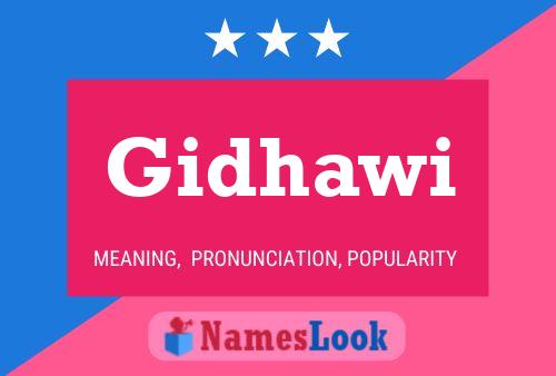 Gidhawi 名字海报