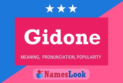 Gidone 名字海报