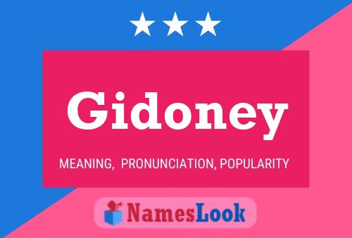 Gidoney 名字海报