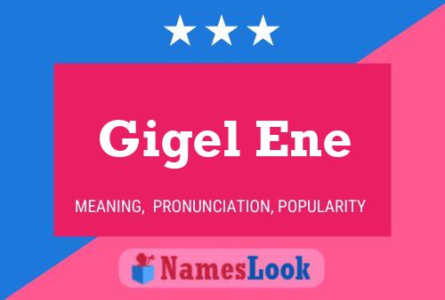 Gigel Ene 名字海报