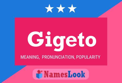 Gigeto 名字海报