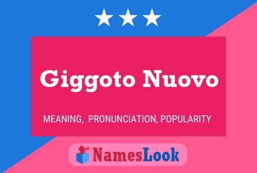 Giggoto Nuovo 名字海报