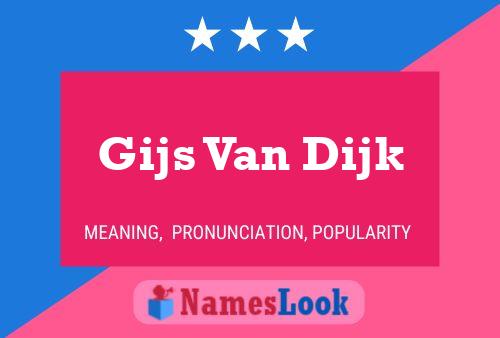 Gijs Van Dijk 名字海报