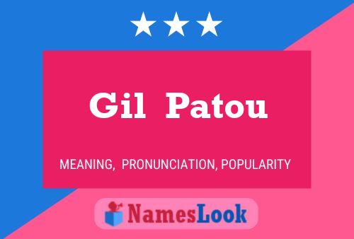 Gil  Patou 名字海报