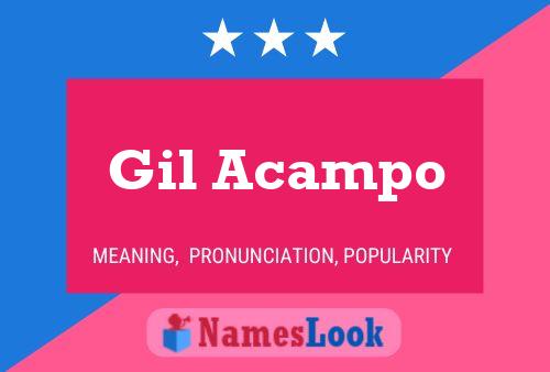 Gil Acampo 名字海报