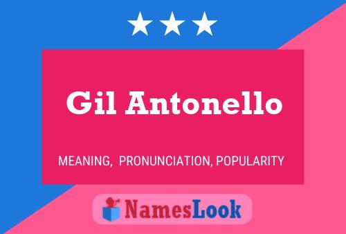 Gil Antonello 名字海报