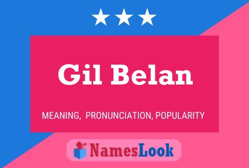 Gil Belan 名字海报