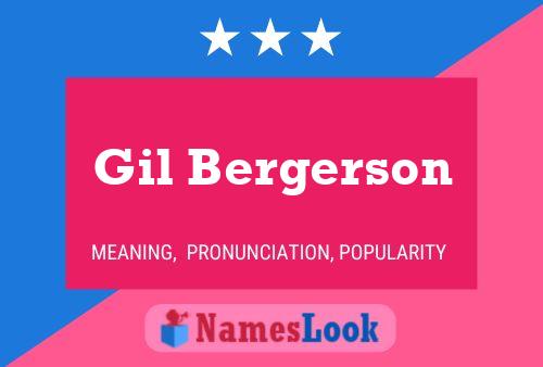 Gil Bergerson 名字海报