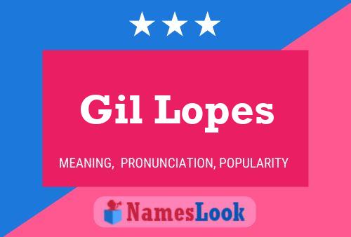 Gil Lopes 名字海报