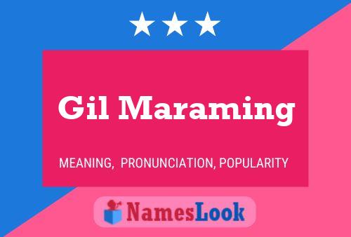 Gil Maraming 名字海报