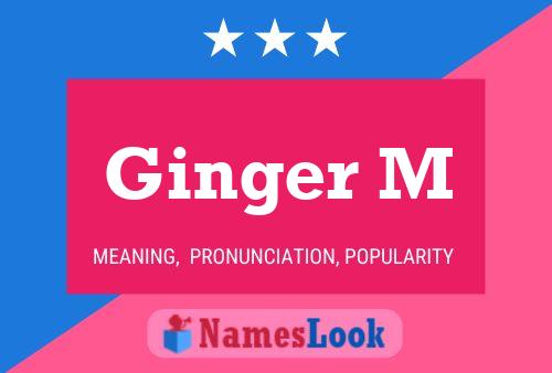 Ginger M 名字海报