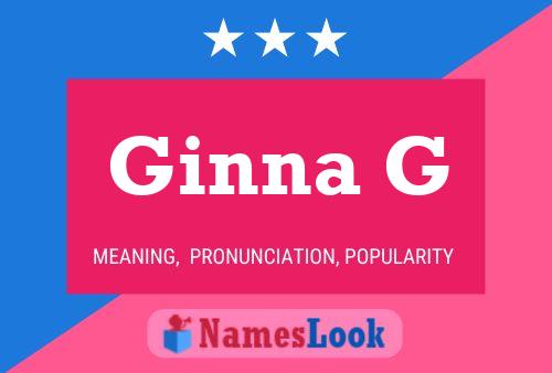 Ginna G 名字海报