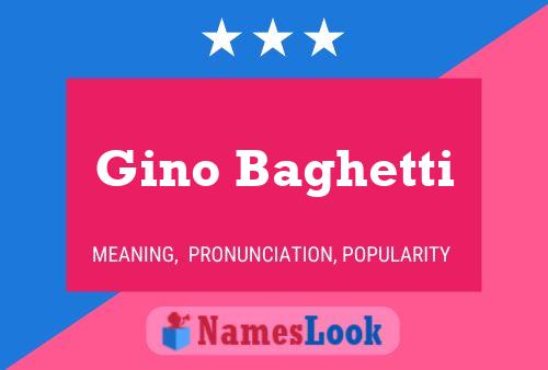 Gino Baghetti 名字海报