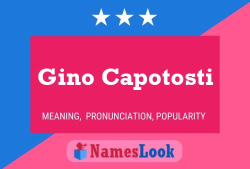 Gino Capotosti 名字海报