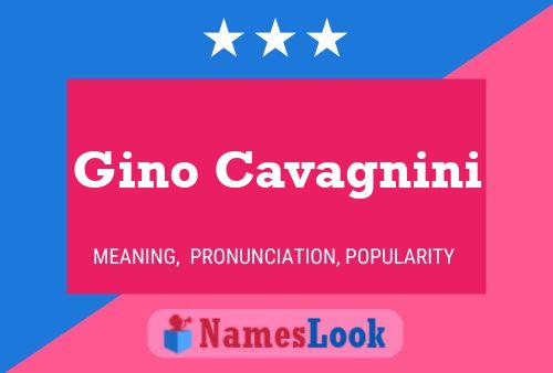 Gino Cavagnini 名字海报