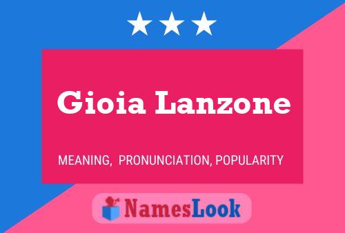 Gioia Lanzone 名字海报