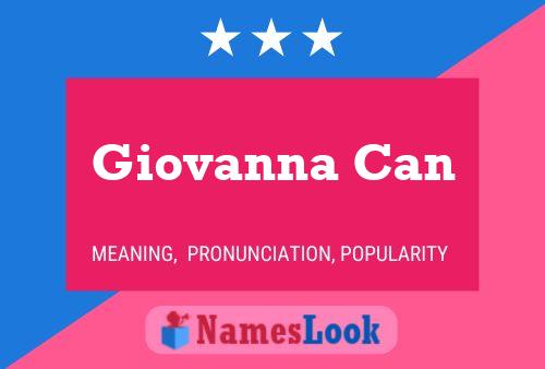 Giovanna Can 名字海报