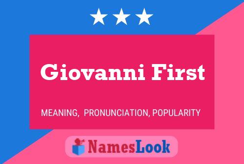 Giovanni First 名字海报