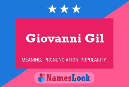 Giovanni Gil 名字海报