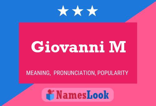 Giovanni M 名字海报