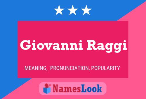 Giovanni Raggi 名字海报