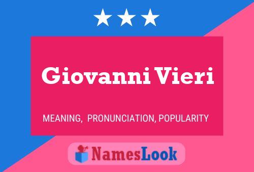 Giovanni Vieri 名字海报