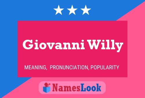 Giovanni Willy 名字海报