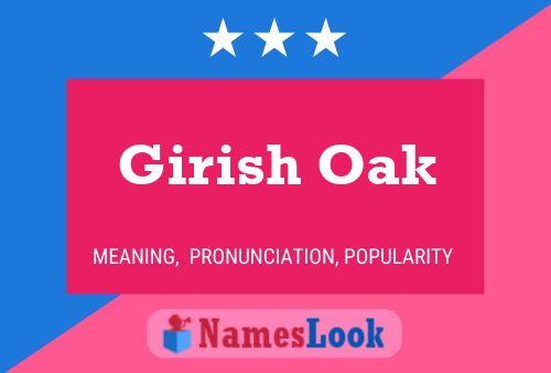 Girish Oak 名字海报