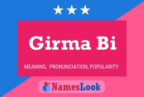 Girma Bi 名字海报