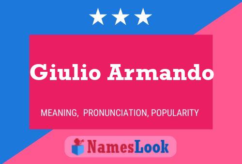 Giulio Armando 名字海报