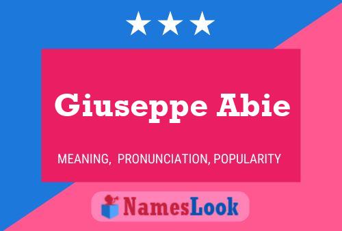 Giuseppe Abie 名字海报