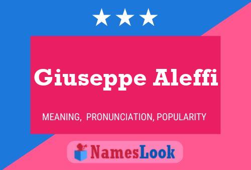 Giuseppe Aleffi 名字海报