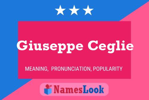 Giuseppe Ceglie 名字海报