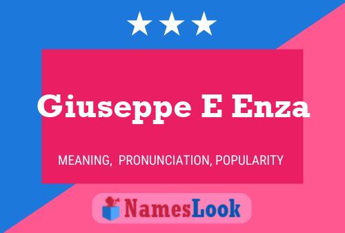 Giuseppe E Enza 名字海报