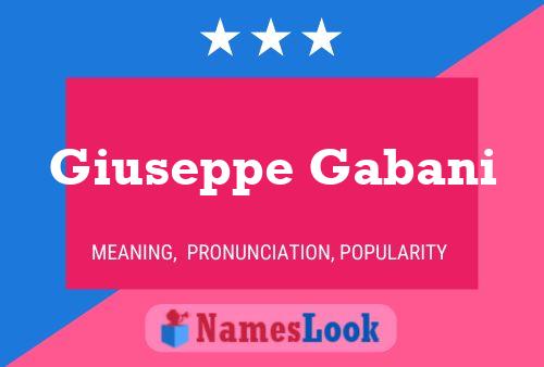 Giuseppe Gabani 名字海报