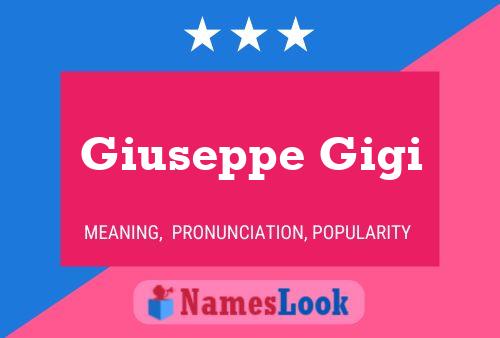 Giuseppe Gigi 名字海报