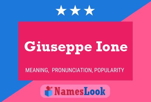 Giuseppe Ione 名字海报