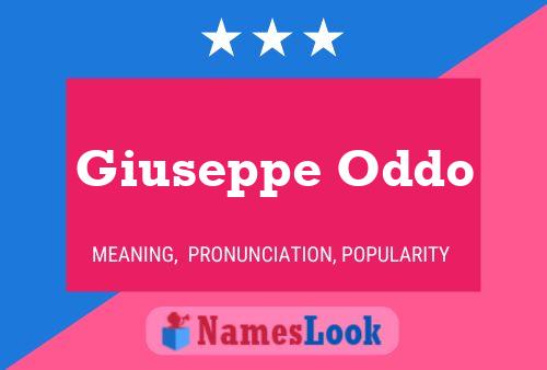 Giuseppe Oddo 名字海报