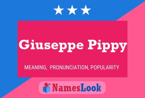 Giuseppe Pippy 名字海报