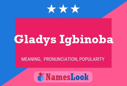 Gladys Igbinoba 名字海报