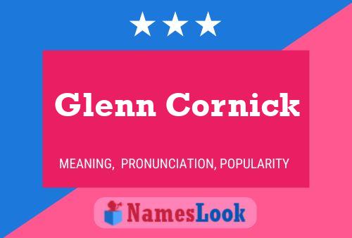 Glenn Cornick 名字海报