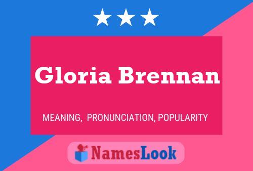 Gloria Brennan 名字海报