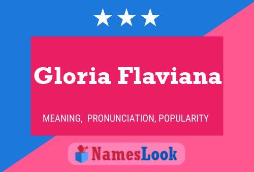 Gloria Flaviana 名字海报