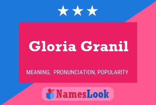 Gloria Granil 名字海报