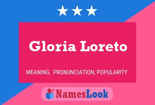 Gloria Loreto 名字海报