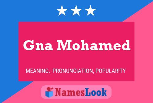 Gna Mohamed 名字海报