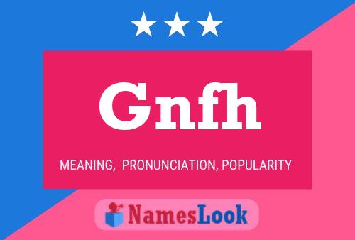 Gnfh 名字海报