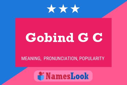 Gobind G C 名字海报