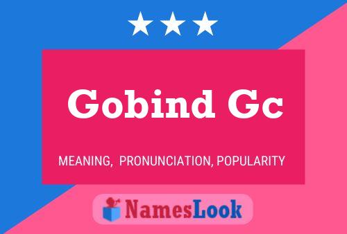 Gobind Gc 名字海报